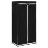 Xichuzi Wardrobe, Bedroom Closet, Multipurpose Storage Cabinet, Black, 75 × 50 × 160 cm view 2