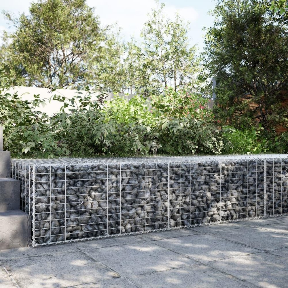 Xichuzi Gabion with Lid, 200 x 100 x 50 cm, Galvanized Iron