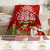 Wpamlrta Christmas Throw Blanket with Tree and Santa, Red, Soft Plush Fleece, 152 x... view 4