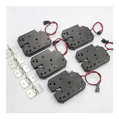 5-Piece DC 12V Small Electromagnetic Automatic Vending/Cabinet Door Control Lock, 2-Wire