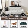 Chenille Sofa Throw with Tassels, Black, 180 x 130 cm view 2