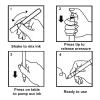 Deep-Hole Long-Nib Marker Pen for Shoe Cleaning and Repair, White view 4