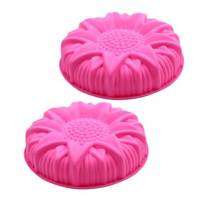 OKUMEYR Silicone Sunflower Baking Molds, 2-Piece Set