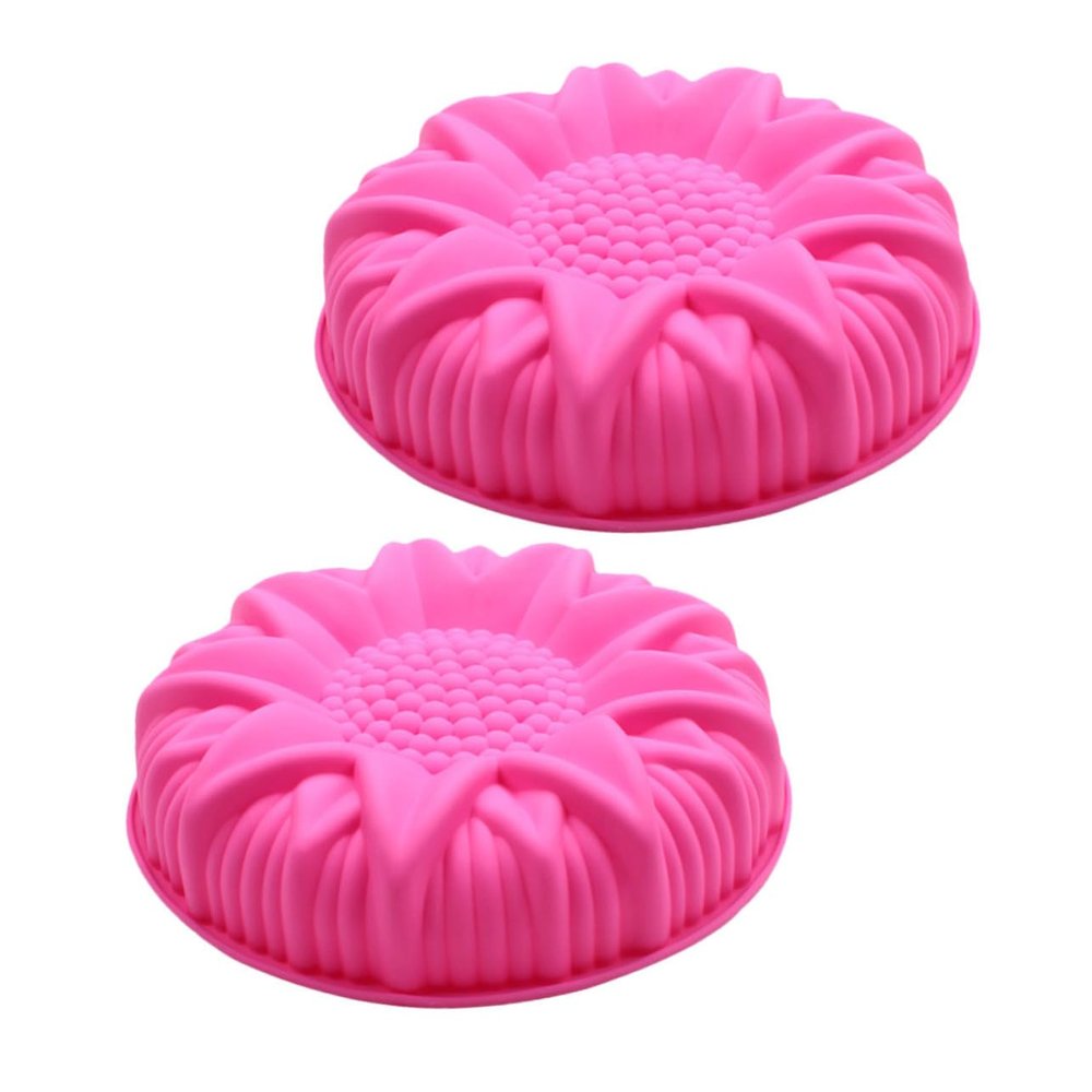 OKUMEYR Silicone Sunflower Baking Molds, 2-Piece Set