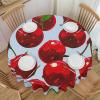 Red Cherry Print Round Tablecloth, 60 in. view 1