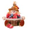 Sunflower Scarecrow Doll – Harvest Figure and Candy Basket view 1