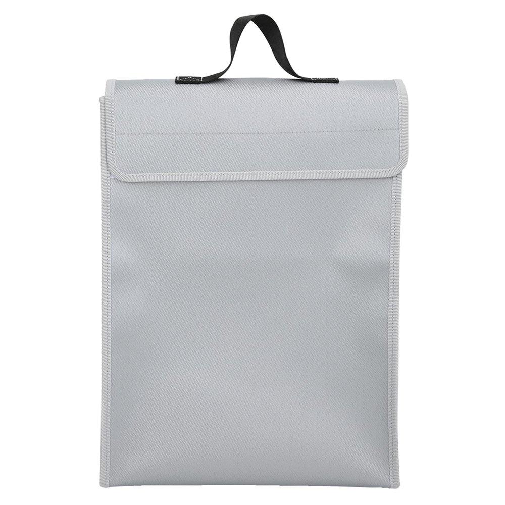 Fireproof Document Bag, 40 x 7 x 30 cm, 700°C Double-Layer Zipper Bag