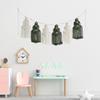 Ericetion Macramé Christmas Tree Wall Hanging with Tassels and Wood Beads view 2
