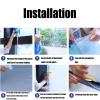 Window Film Sun Protection 80 x 800 cm, Heat Insulation, Reflective, UV-Blocking, Static Cling, Matte Black view 2
