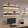 Generic Floating Wall Shelf, 1 Pc. Metal Shelf with Integrated LED Lighting, Gray, 47 in. view 1