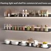 Generic Floating Wall Shelf, 1 Pc. Metal Shelf with Integrated LED Lighting, Gray, 47 in. view 3