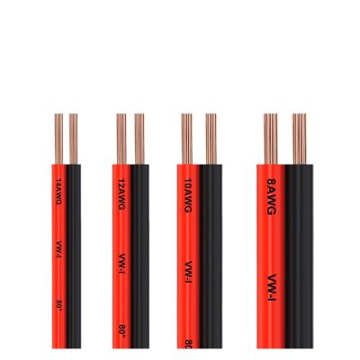 AIRUIXI PV Cable, 2-Conductor Red/Black Extension Cable, 14/12/10/8 AWG, Pure Copper Wire, Flexible Cable for Batteries, Solar Panels, Inverters, and Motors (8 AWG, 2 × 8 mm², 1 m)