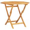 Outdoor Folding Dining Table, 85 x 85 x 76 cm, Solid Teak view 2