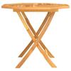 Outdoor Folding Dining Table, 85 x 85 x 76 cm, Solid Teak view 4