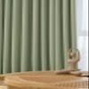 Aotiwe Boho Outdoor Curtain, Blackout Bedroom Curtain, Solid Green Chenille Curtains, 2-Piece Set, 107 x 160 cm view 4