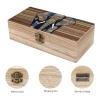 NWTRJ Wooden Storage Box with Hinged Lid and Front Clasp, African Elephant view 3