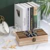 NWTRJ Wooden Storage Box with Hinged Lid and Front Clasp, African Elephant view 4