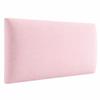 Angelo Wall Upholstery, 3D Wall Panels, Bed Wall Cushion, Powder Pink, 40 x 30 cm view 1