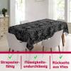 Wipeable Oilcloth Tablecloth, Halloween Spider Web, Oval, 130 x 240 cm view 2