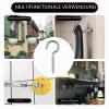 DALAETUS 30-Pack 50 mm Stainless Steel Screw Hooks for Hanging Chairs and Hammocks view 4