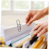 HAPINARY 20-Piece Metal Paper Clips, Multi-Purpose Invoice Clips, Pen Clips for the Office, Small Document Clips in a Unique Shape view 2