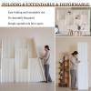 Expandable Folding Room Divider with Storage Shelves, Privacy Screen (5.9 x 9.84 ft) view 4