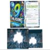 Limonia 10 Graffiti Invitations for a 9th Birthday, with Envelopes, Favor Bags, Stickers, Bookmarks, Notepads & Tic-Tac-Toe view 4