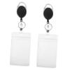 HAPINARY Retractable Badge Holder with Key and Card Holder, Badge Reel and Clip view 1