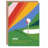 Artery8 Golf Old People Joke Birthday Card for Him – Colorful Design view 1