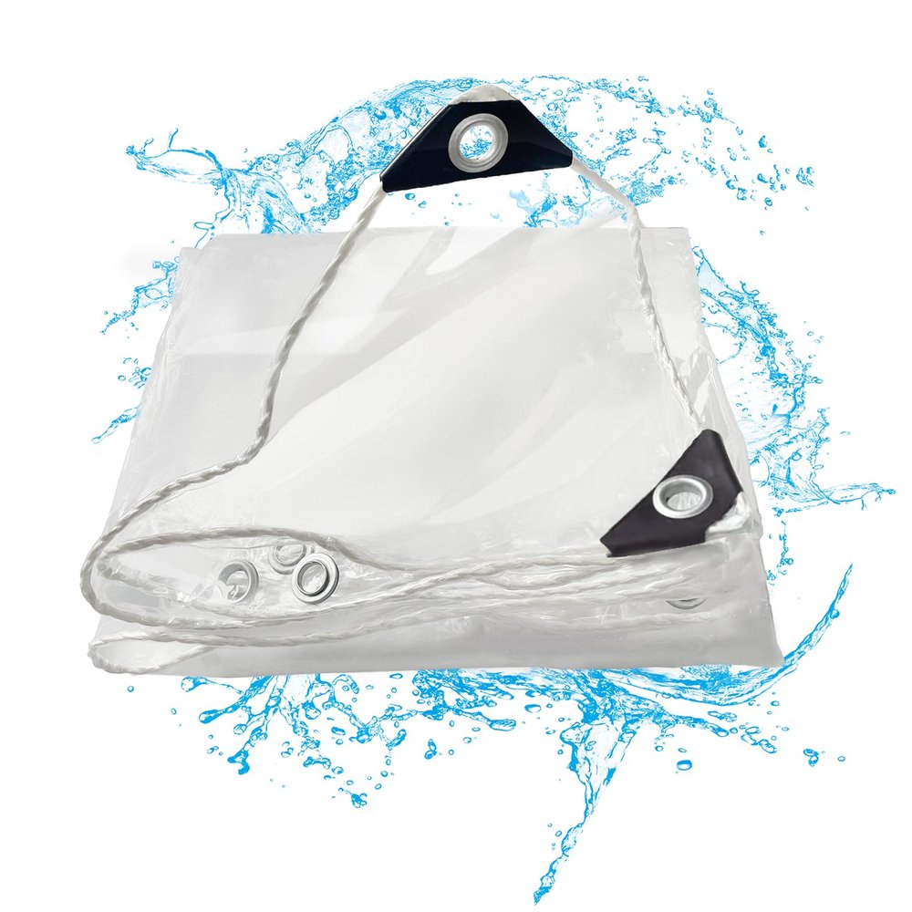 Transparent, Durable Waterproof Tarp, 420 g/m²