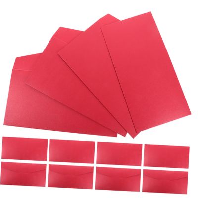 HAPINARY Decorative Red Invitation Envelopes, 25 Pieces, Smooth Finish