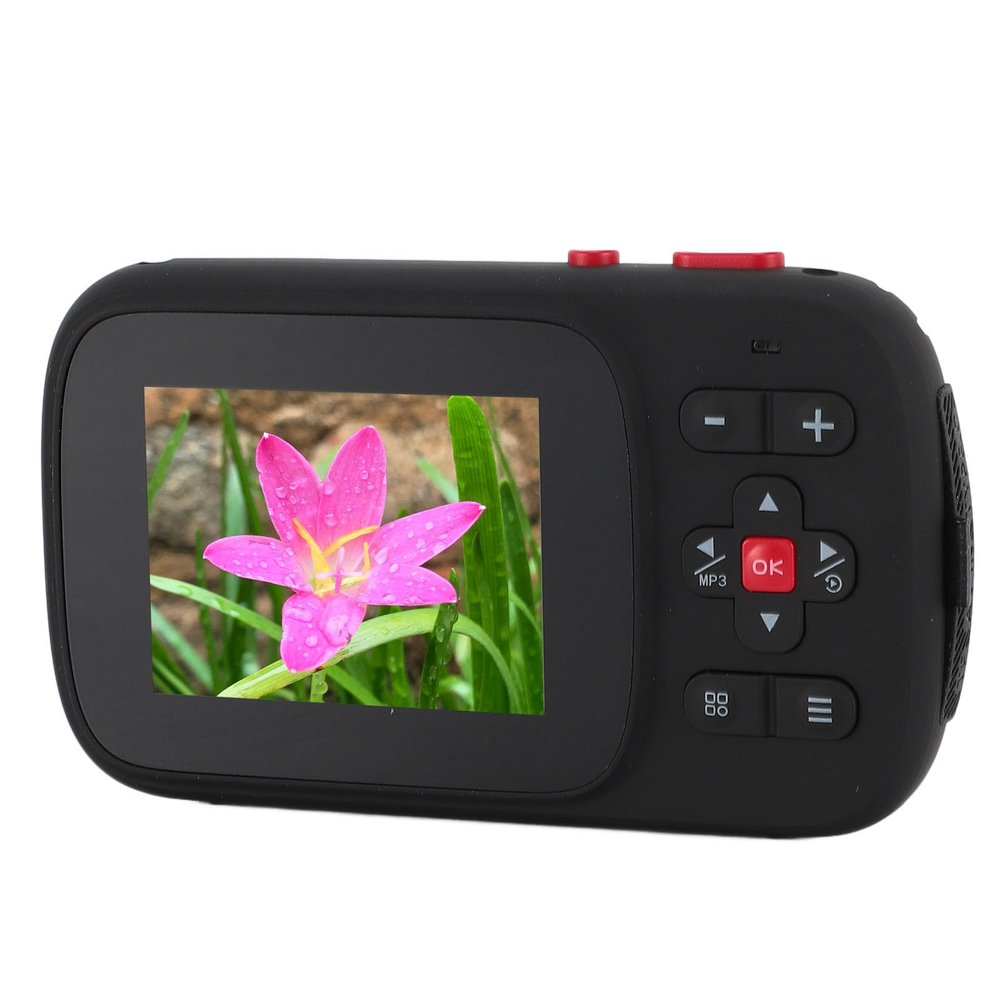 Digital Camera for Beginners, 2.5K 72MP Selfie Camera with MP3 Playback, Dual Screens, 16x Zoom, and Built-In Flash