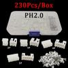 AUOQKQUT 230-Piece JST PH2.0 Wire Connector Kit, 2.0 mm Pitch, 2P/3P/4P/5P Male and Female Headers view 2