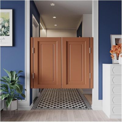 MOZ4dxy Saloon Swing Door, Eco-Friendly Wooden Swing Door for Indoor and Outdoor Use, Retro Saloon, Café, Bar, Partition, Decorative Door (W85 cm x H90 cm)
