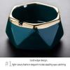 DLSMY Geometric Ceramic Ashtray with Lid view 3