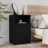 Brokky Bedside Table, Black, Engineered Wood - 811234 view 1