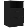 Brokky Bedside Table, Black, Engineered Wood - 811234 view 2