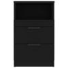 Brokky Bedside Table, Black, Engineered Wood - 811234 view 3
