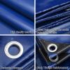 Extra-Thick 1.5 x 2.4 m Polyethylene Tarpaulin, 500 g/m² PVC-Coated, Waterproof and Tear-Resistant, Blue view 3