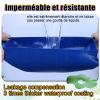 Extra-Thick 1.5 x 2.4 m Polyethylene Tarpaulin, 500 g/m² PVC-Coated, Waterproof and Tear-Resistant, Blue view 4