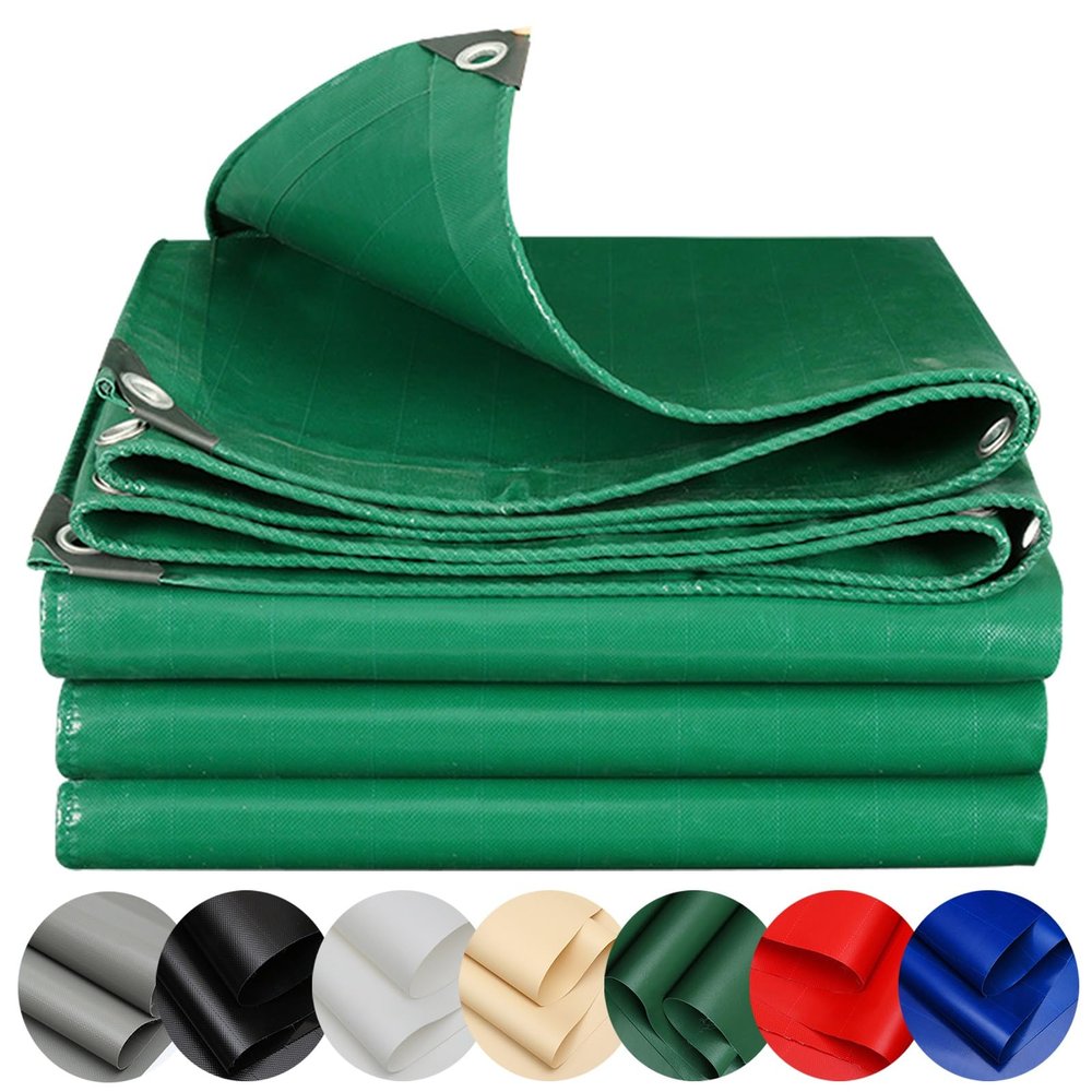 Sandpit Cover Tarp 1.2 x 3.6 m, Waterproof, Green