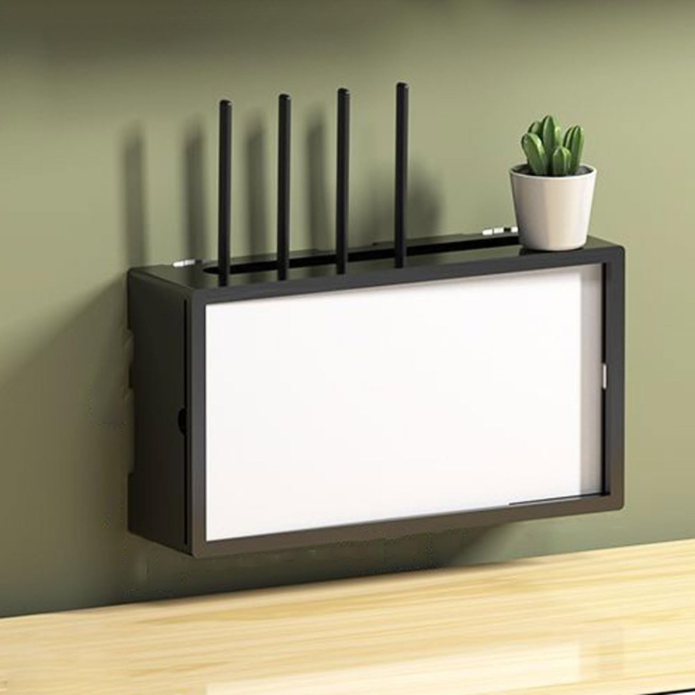 Onxyrbyte Wall-Mounted Router Storage Cabinet