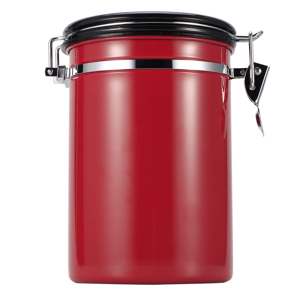 Baxnore Sealed Stainless Steel Storage Canister, Red