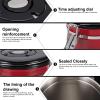 Baxnore Sealed Stainless Steel Storage Canister, Red view 2