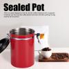 Baxnore Sealed Stainless Steel Storage Canister, Red view 3