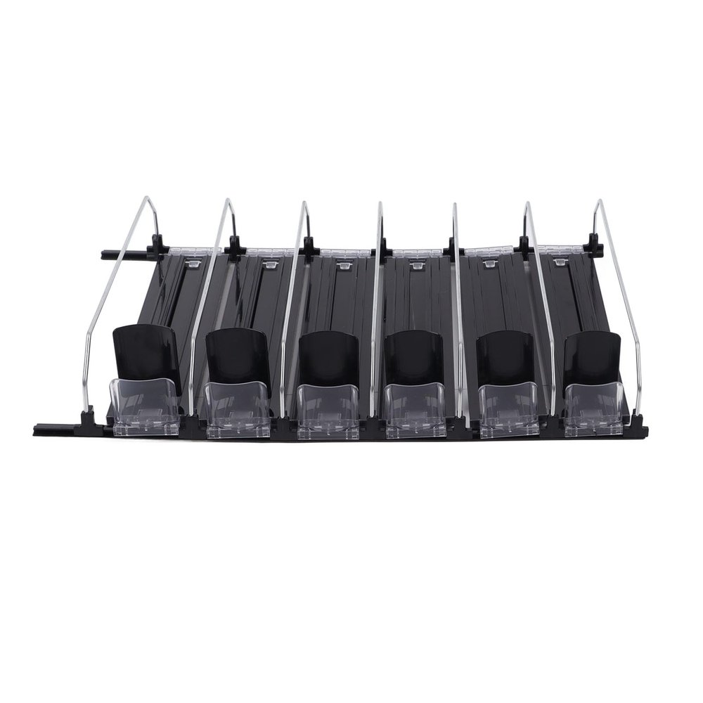Baxnore Self-Pushing Can Organizer, Automatic Beverage Pusher with Adjustable Width, Can Dispenser Pusher (38 cm)