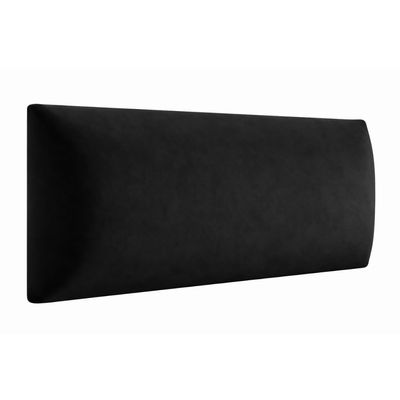 Angelo Wall Cushion, 3D Wall Panels for Beds, Black, 60 x 15 cm
