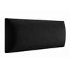 Angelo Wall Cushion, 3D Wall Panels for Beds, Black, 60 x 15 cm view 1