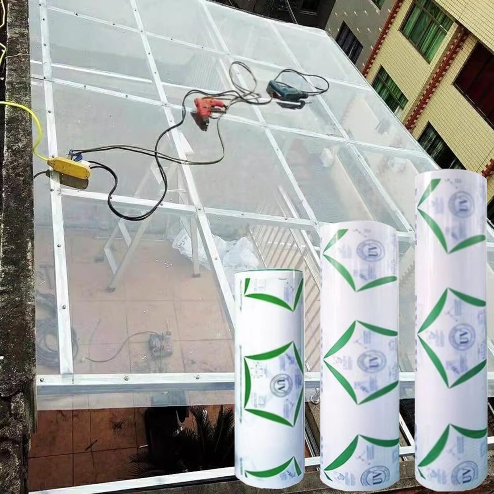Greenhouse Roof Panel, 1 mm Polycarbonate, Insulated, Rainproof and UV-Protected, 0.6 m x 1.5 m