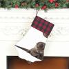 Sea Otter Christmas Dog Paw Stocking, Large Paw Fireplace Hanging Decoration, Black, One Size Plus Tall view 2
